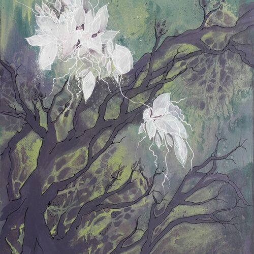 White Mystery 24x18 gallery-wrap board