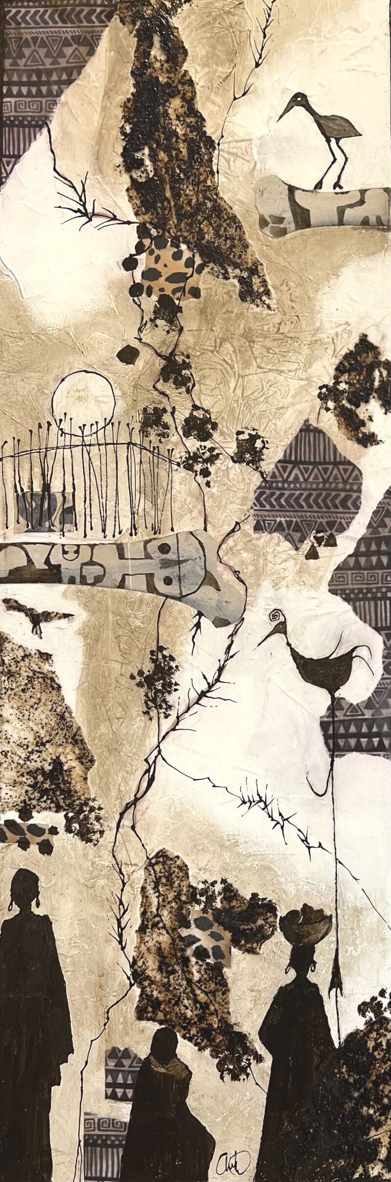 Out of Africa-1 36x12x2 gallery-wrap board - Image 2