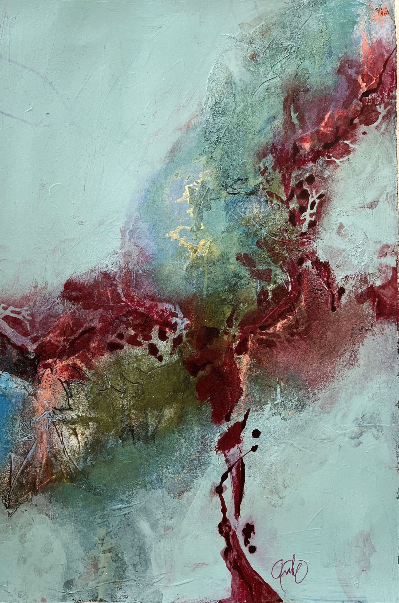 Emerging Light 18x12 on paper - SOLD - Image 2